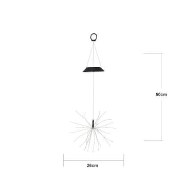 Firework Solar solcelledekorasjon 26 cm - svart - Belysning - Utebelysning - Solcelle utelys & solcellelamper