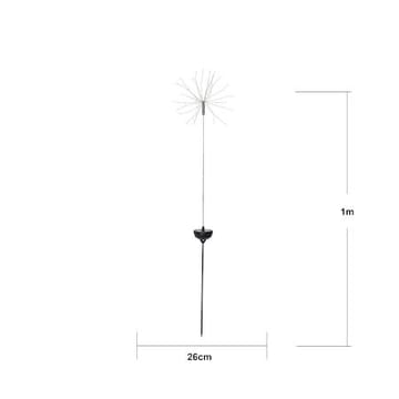 Firework Solar solcelledekorasjon 26 cm - svart - Belysning - Utebelysning - Solcelle utelys & solcellelamper