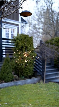 Firework Solar solcelledekorasjon 26 cm - svart - Belysning - Utebelysning - Solcelle utelys & solcellelamper