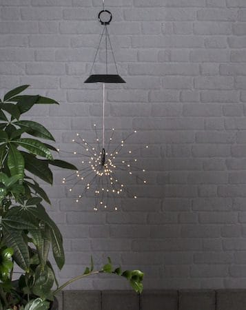 Firework Solar solcelledekorasjon 26 cm - svart - Belysning - Utebelysning - Solcelle utelys & solcellelamper
