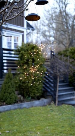 Firework Solar solcelledekorasjon 26 cm - svart - Belysning - Utebelysning - Solcelle utelys & solcellelamper