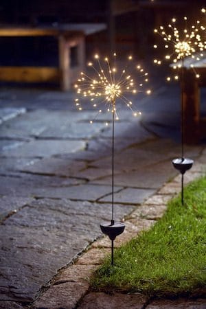 Firework Solar solcelledekorasjon 26 cm - svart - Belysning - Utebelysning - Solcelle utelys & solcellelamper