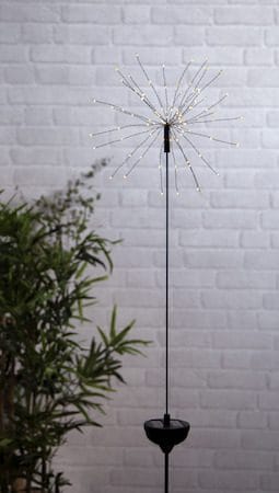 Firework Solar solcelledekorasjon 26 cm - svart - Belysning - Utebelysning - Solcelle utelys & solcellelamper