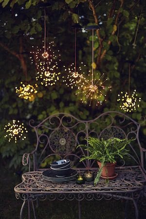 Firework Solar solcelledekorasjon 26 cm - svart - Belysning - Utebelysning - Solcelle utelys & solcellelamper