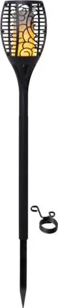 Flame solcellefakkel 54 cm, svart