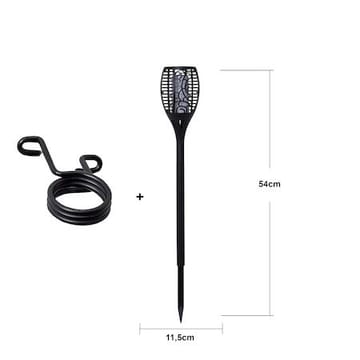 Flame solcellefakkel 54 cm - svart - Belysning - Utebelysning - Solcelle utelys & solcellelamper