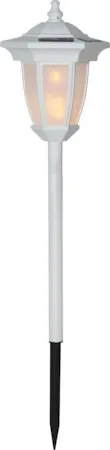 Flame solcellelampe 63 cm - hvit - Belysning - Utebelysning - Solcelle utelys & solcellelamper