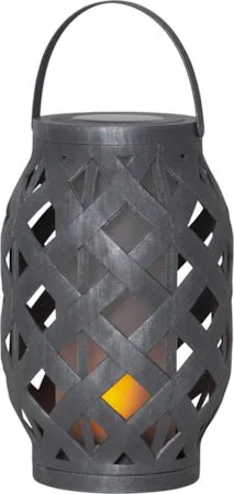 Flame solcellelykt 15 cm - grå - Belysning - Utebelysning - Solcelle utelys & solcellelamper