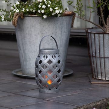 Flame solcellelykt 15 cm - grå - Belysning - Utebelysning - Solcelle utelys & solcellelamper