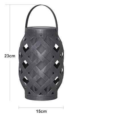 Flame solcellelykt 15 cm - grå - Belysning - Utebelysning - Solcelle utelys & solcellelamper