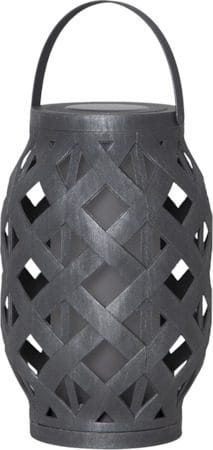Flame solcellelykt 15 cm - grå - Belysning - Utebelysning - Solcelle utelys & solcellelamper