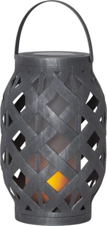 Flame solcellelykt 15 cm - grå - Belysning - Utebelysning - Solcelle utelys & solcellelamper