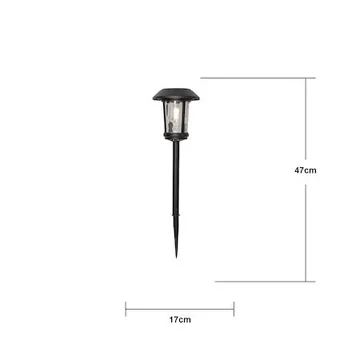 Florian solcellepullert 47 cm - svart - Belysning - Utebelysning