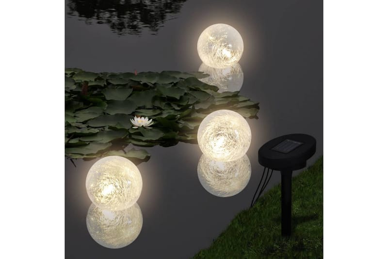 Flytende lamper 6 stk LED for dam og basseng - Bassengbelysning - Utebelysning - Verandabelysning