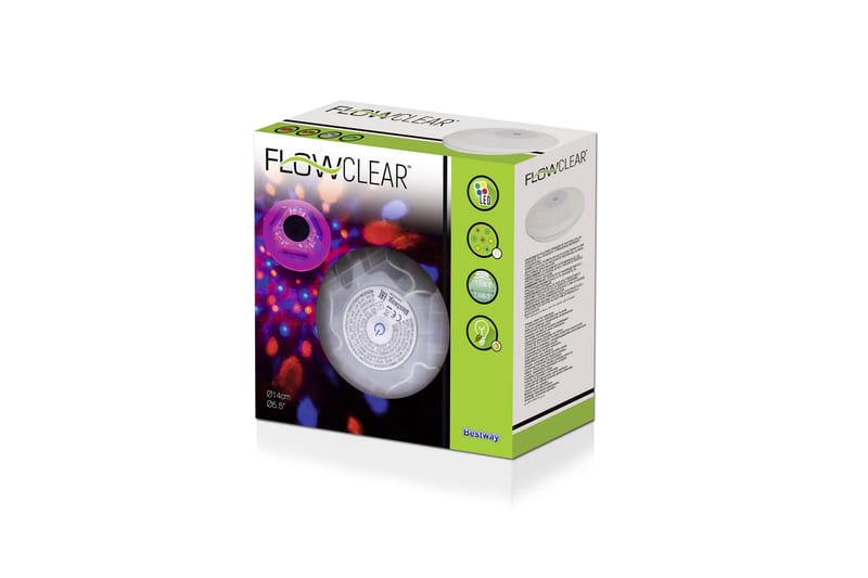 Flytende LED-lys Bestway Rund 14 cm - Bestway - Belysning - Utebelysning