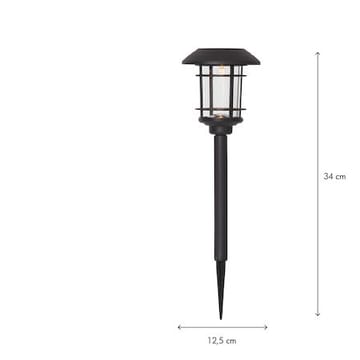 Fride 3-pakning solcellepullerter 34 cm - svart - Belysning - Utebelysning