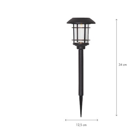 Fride 3-pakning solcellepullerter 34 cm - svart - Belysning - Utebelysning