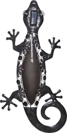 Gecko solcelledekorasjon 27 cm - svart - Belysning - Utebelysning - Solcelle utelys & solcellelamper
