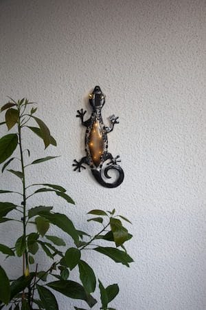 Gecko solcelledekorasjon 27 cm - svart - Belysning - Utebelysning - Solcelle utelys & solcellelamper