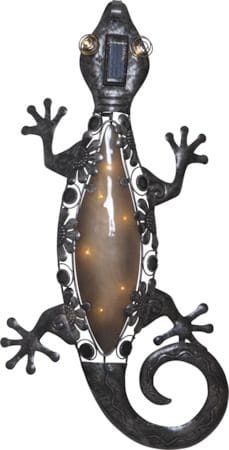 Gecko solcelledekorasjon 27 cm - svart - Belysning - Utebelysning - Solcelle utelys & solcellelamper