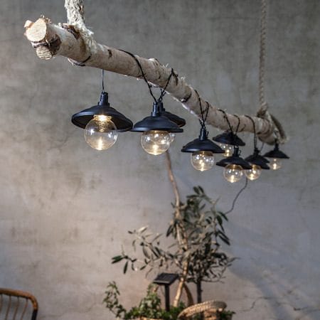 Globe Shade solcellelysslynge 180 cm - svart og transparent - Belysning - Utebelysning - Solcelle utelys & solcellelamper