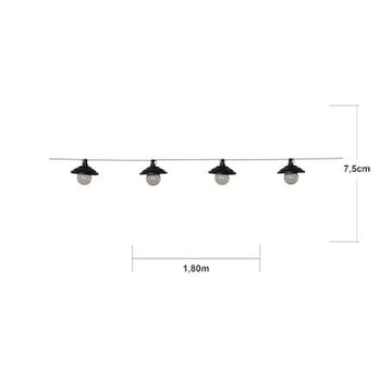 Globe Shade solcellelysslynge 180 cm - svart og transparent - Belysning - Utebelysning - Solcelle utelys & solcellelamper