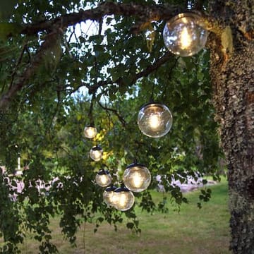 Globe solcellelysslynge 10 cm - svart og transparent - Belysning - Utebelysning - Solcelle utelys & solcellelamper