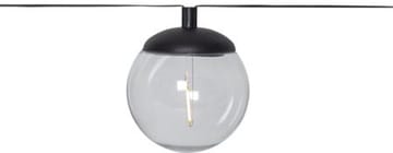 Globe solcellelysslynge 10 cm - svart og transparent - Belysning - Utebelysning - Solcelle utelys & solcellelamper