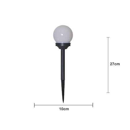Globus 4-pakning solcellepullerter 27 cm - hvit - Belysning - Utebelysning