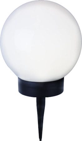 Globus solcelledekorasjon 15 cm - hvit - Belysning - Utebelysning - Solcelle utelys & solcellelamper