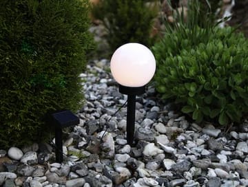 Globus solcelledekorasjon 15 cm - hvit - Belysning - Utebelysning - Solcelle utelys & solcellelamper