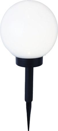 Globus solcelledekorasjon 20 cm - hvit og svart - Belysning - Utebelysning - Solcelle utelys & solcellelamper