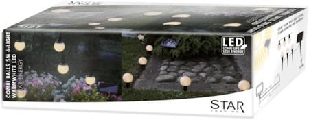 Globus solcellelysslynge 500 cm - hvit - Belysning - Utebelysning - Solcelle utelys & solcellelamper