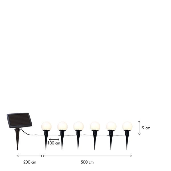Globus solcellelysslynge 500 cm - hvit - Belysning - Utebelysning - Solcelle utelys & solcellelamper