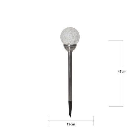 Glory solcellepinne 45 cm - sølvfarget/klar - Belysning - Utebelysning - Solcelle utelys & solcellelamper