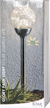 Glory solcellepinne 45 cm - sølvfarget/klar - Belysning - Utebelysning - Solcelle utelys & solcellelamper