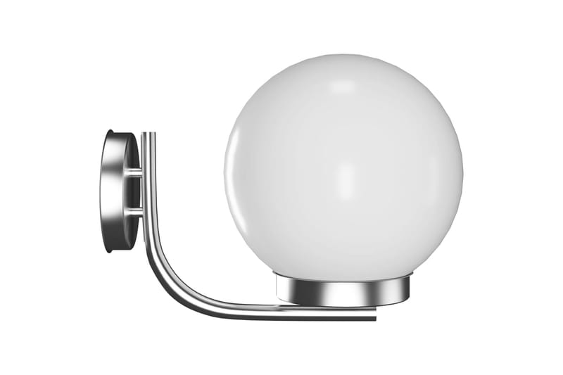 Hage vegglampe 32 cm - Hvit/Rustfritt Stål - Belysning - Utebelysning