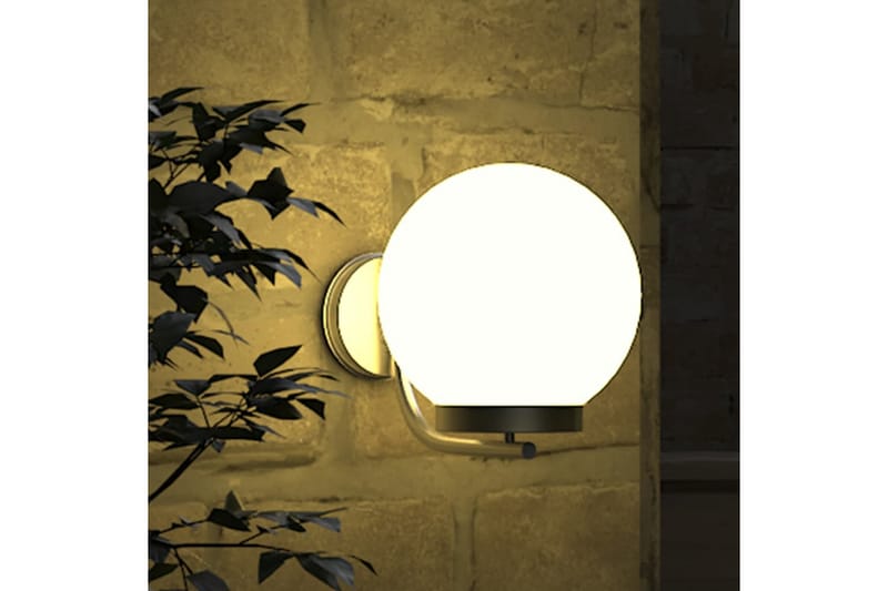 Hage vegglampe 32 cm - Hvit/Rustfritt Stål - Belysning - Utebelysning