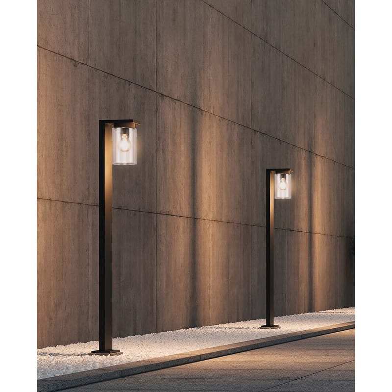 Hagelampe Ardila - 100 cm, Matt svart - Belysning - Utebelysning