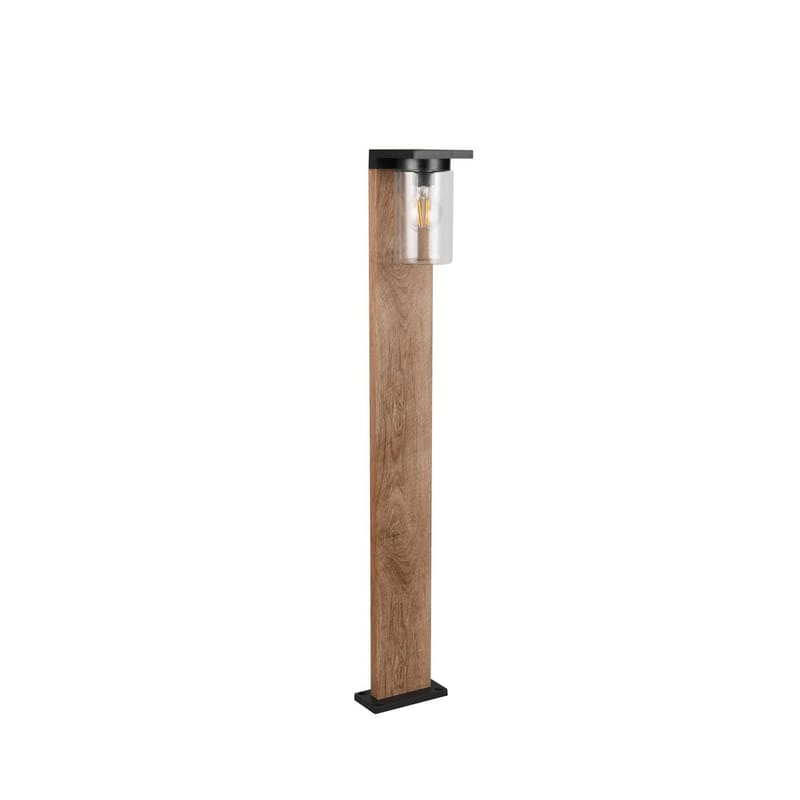 Hagelampe Ardila - 100 cm, Tre/mattsvart - Belysning - Utebelysning