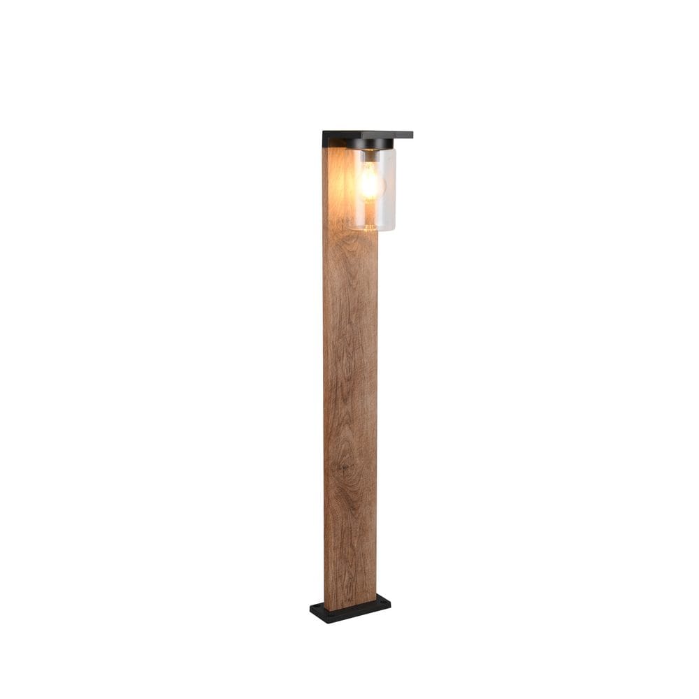 Hagelampe Ardila - 100 cm, Tre/mattsvart