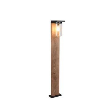 Hagelampe Ardila - 100 cm, Tre/mattsvart - Belysning - Utebelysning