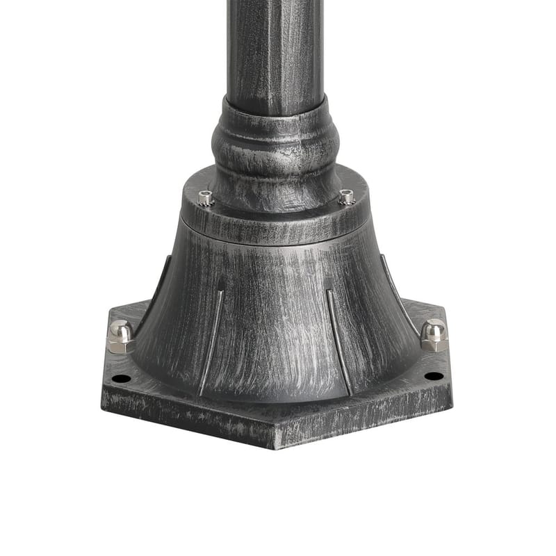 Hagelykt Navedo - Svart/Sølvpatina, 2000 mm - Belysning - Utebelysning - Stolpelykt & portlykt