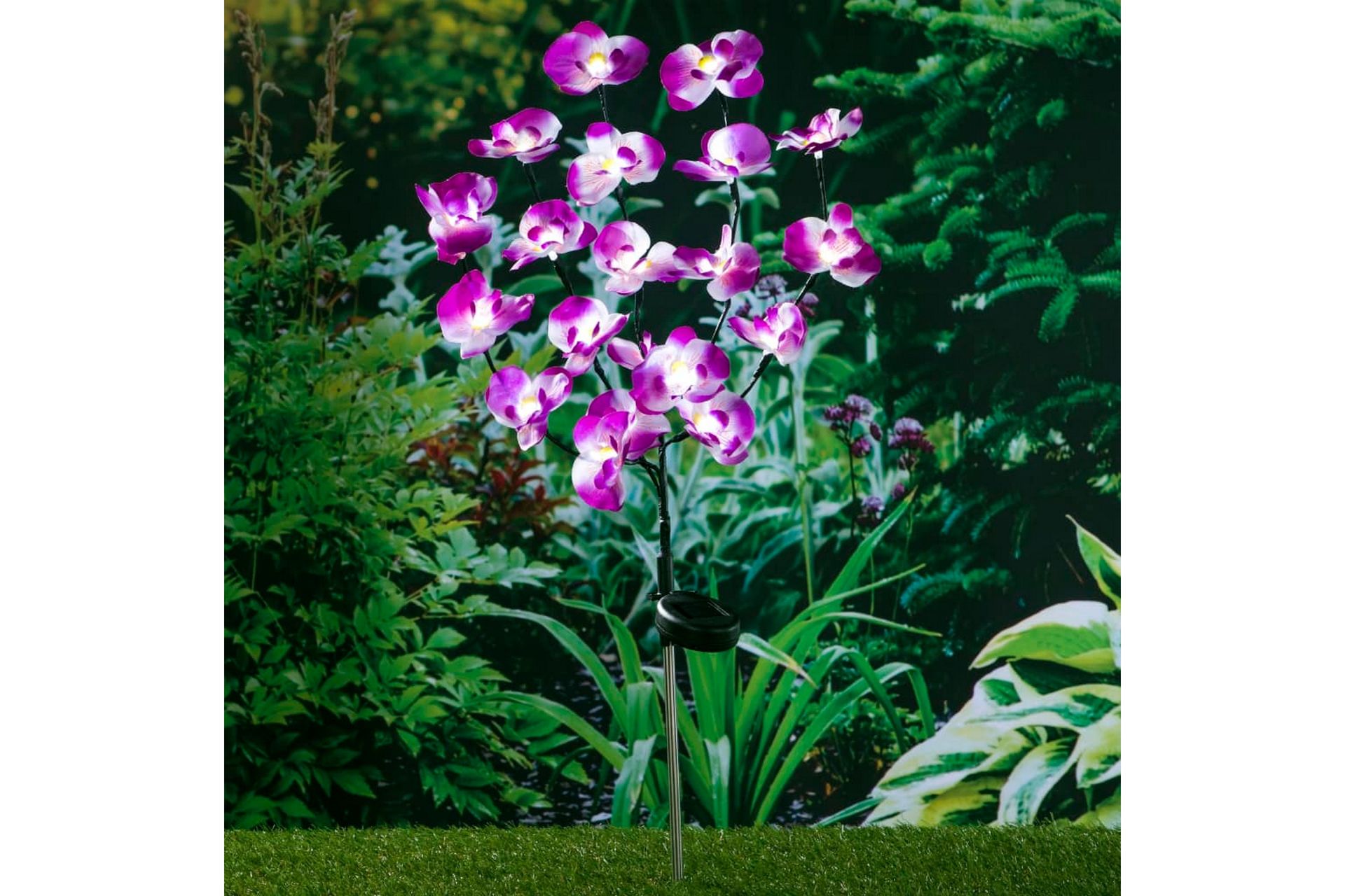HI LED Soldrevet hagelys 75 cm - Lilla - Belysning - Utebelysning - Solcelle utelys & solcellelamper