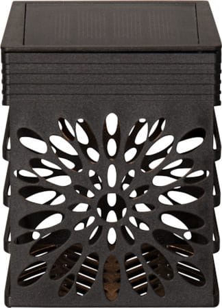 Izola Wall 2-pakning solcellevegglykt 7,5 cm - svart - Belysning - Utebelysning - Solcelle utelys & solcellelamper