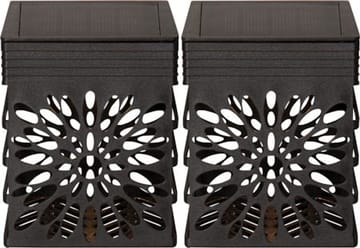 Izola Wall 2-pakning solcellevegglykt 7,5 cm - svart - Belysning - Utebelysning - Solcelle utelys & solcellelamper