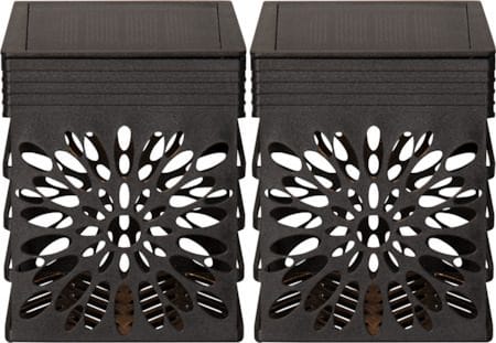Izola Wall 2-pakning solcellevegglykt 7,5 cm - svart - Belysning - Utebelysning - Solcelle utelys & solcellelamper