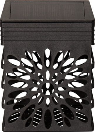 Izola Wall 2-pakning solcellevegglykt 7,5 cm - svart - Belysning - Utebelysning - Solcelle utelys & solcellelamper