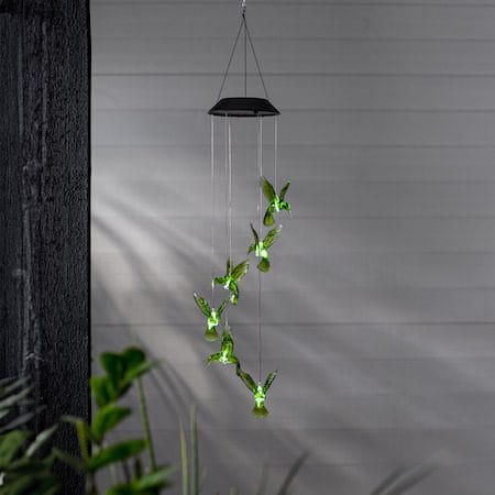 Kolibri solcelledekorasjon 70 cm - grønn - Belysning - Utebelysning - Solcelle utelys & solcellelamper