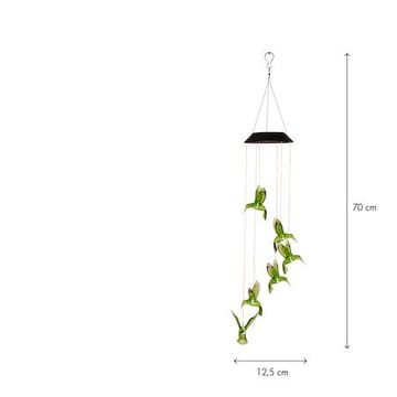 Kolibri solcelledekorasjon 70 cm - grønn - Belysning - Utebelysning - Solcelle utelys & solcellelamper